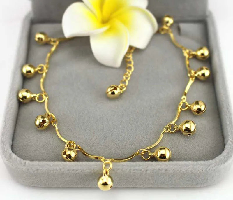 Women'S Anklets Initials Sandal Foot Barefoot Jewelry Bracelet Beach Bells Women Ankle Anklet Tobillera Hombre