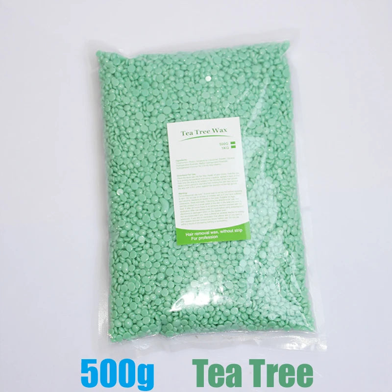 Hard Wax Beads Wax Beans for Hair Removal Sensitive Skin with Strawberries FormulaPerfect for Full Body Facial Brazilian Bikini