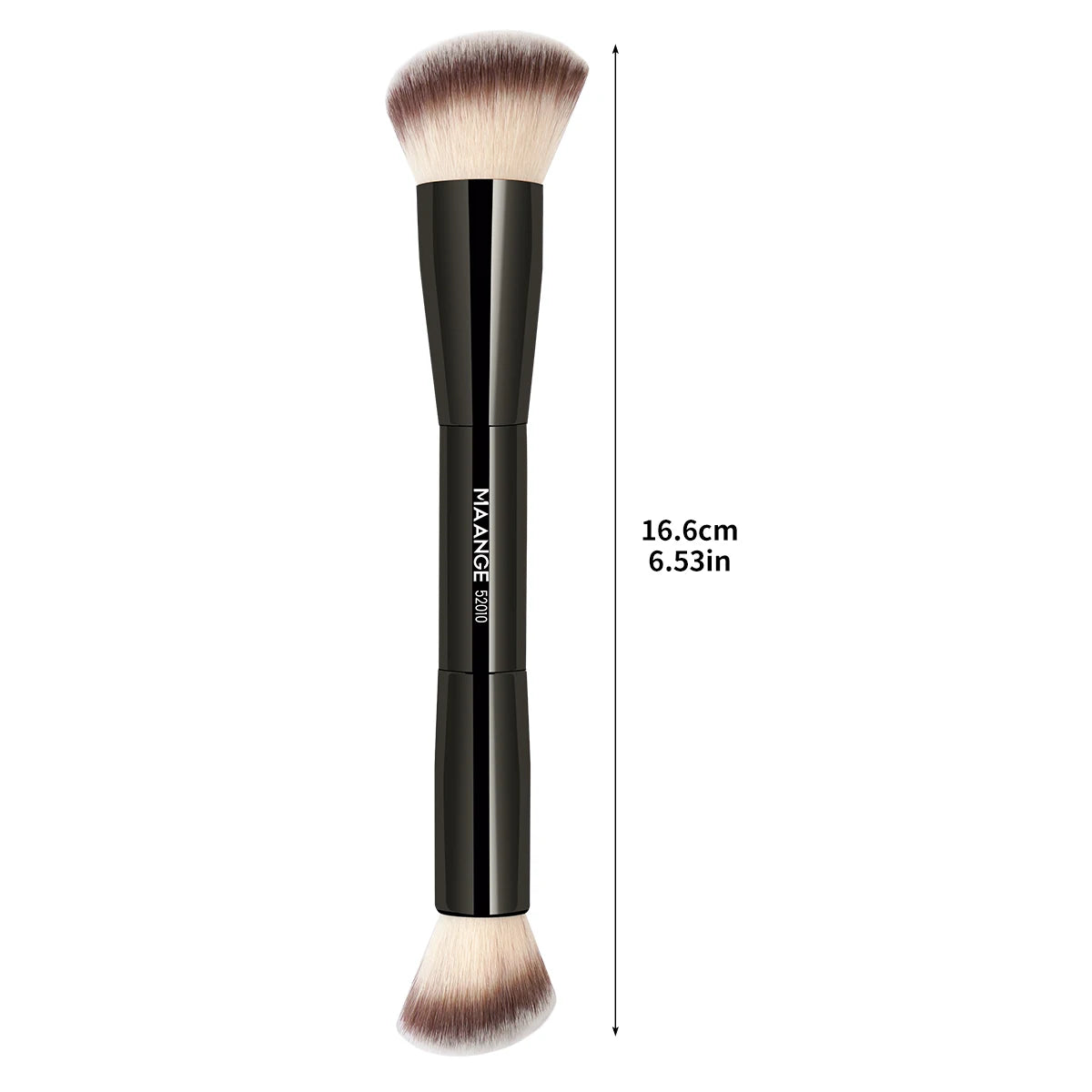 MAANGE Double-Ended Contour Brush Angled Foundation Sculpting Brush Powder Blush Brush Women Cosmetic Makeup Tools Facial Brush