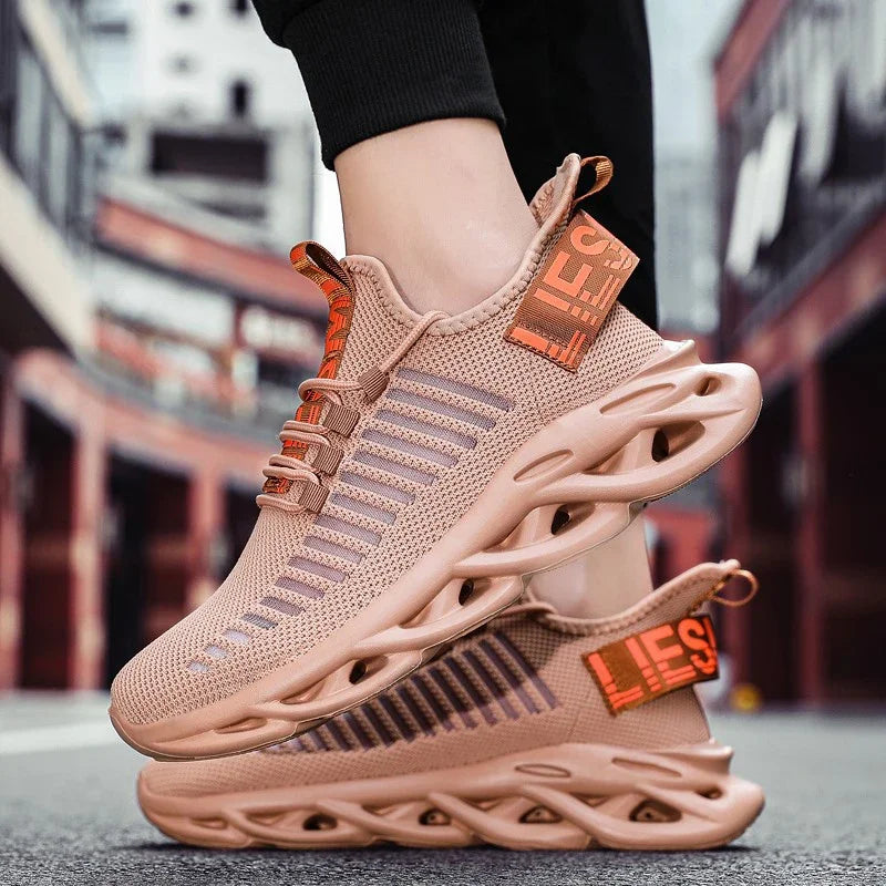 MAEDEF Men Shoes Comfortable Casual Sneakers Breathable Platform Running Shoes Man Mesh Tenis Sport Shoes Waling Tenis Masculino