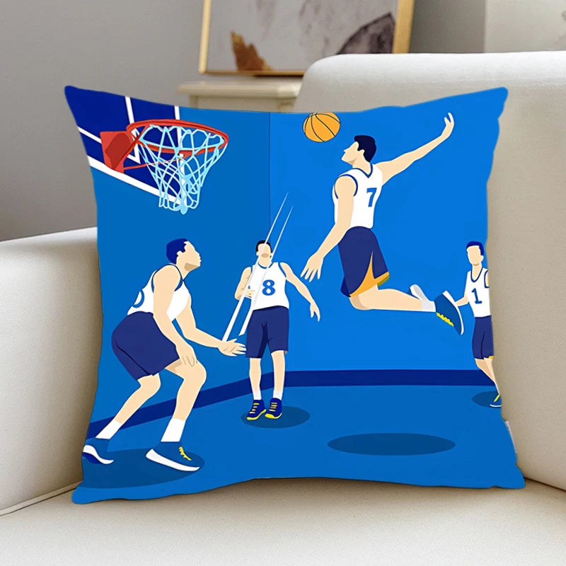 New Pillow basketball Slips Pillow Covers Bedding Comfortable Cushion Good For Sofa Home Car High Quality Pillow Cases boy gift