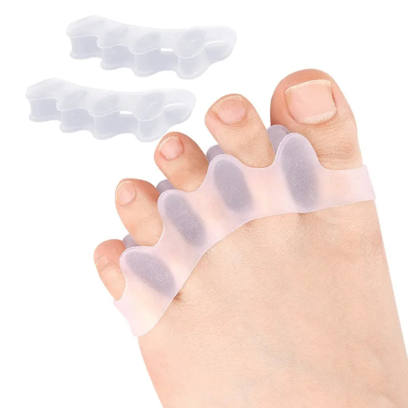 1Pairs Toe Separators Thumb Valgus Bunion Adjuster Gel Splitter Hammer Corrector Protector Foot Pain Relief Silicone Straighten