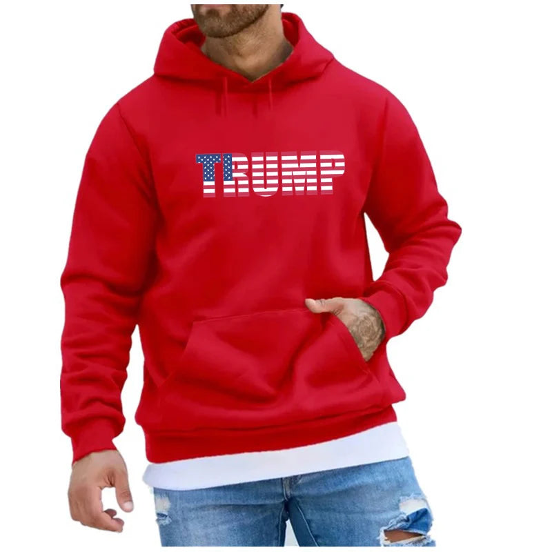 Trump 2024 Theme Hoody Hooded Shirt Sweatshirts for Men Men's Hoodies New & Graphic Essentials Hoodie Sweatshirt