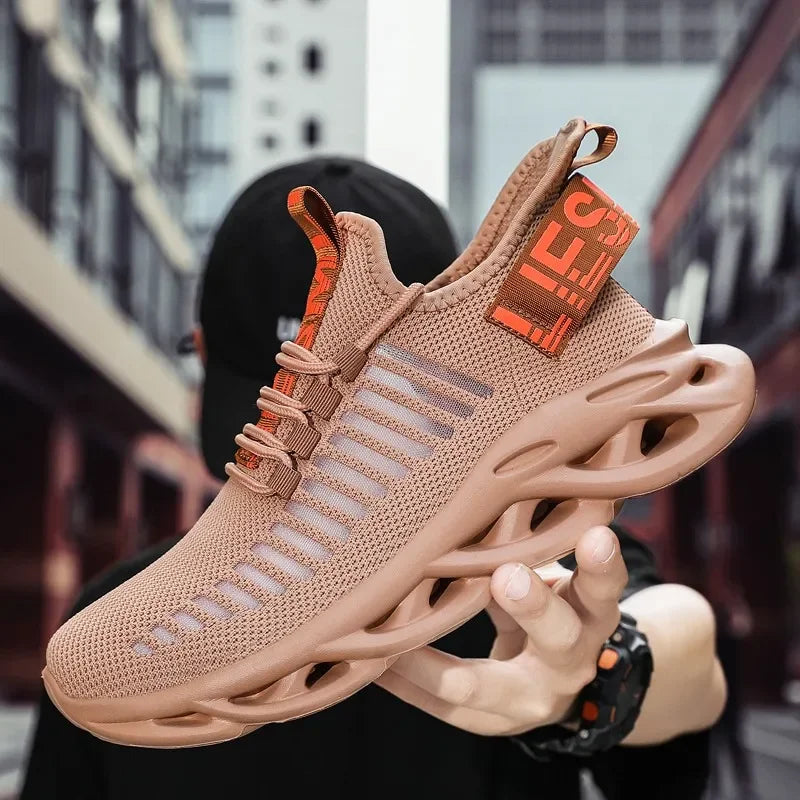 MAEDEF Men Shoes Comfortable Casual Sneakers Breathable Platform Running Shoes Man Mesh Tenis Sport Shoes Waling Tenis Masculino