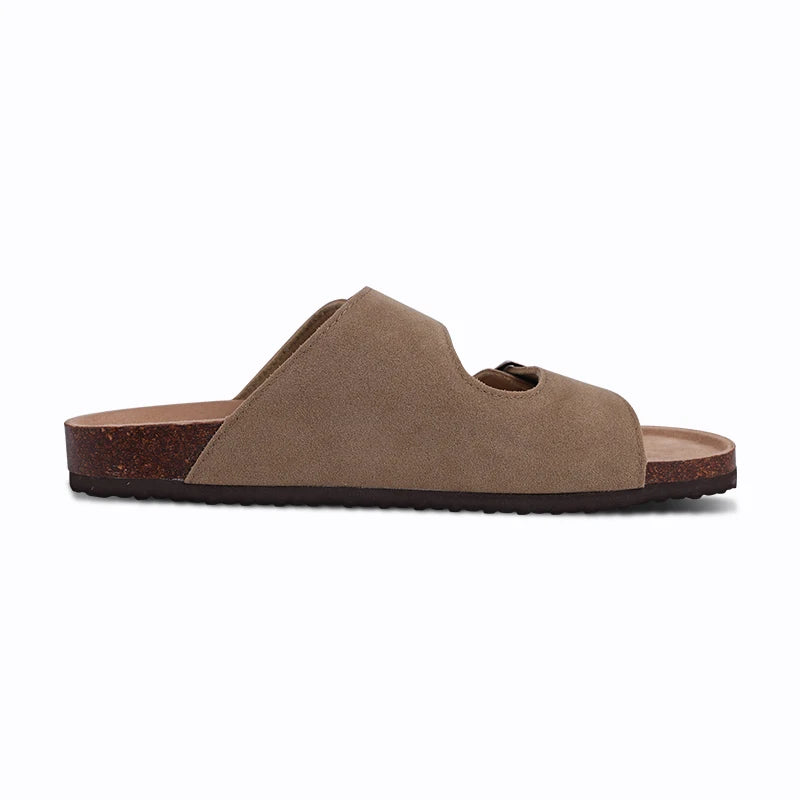 Litfun Fashion Clogs Sandals For Men Woen Summer Cork Footbed Outdoor Beach Slippers Orthopetic Mules Sandal With Arch Support