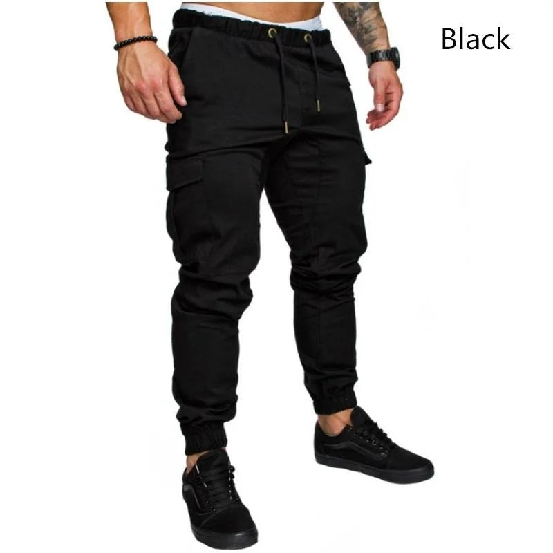 Men's overalls Fitness Training Sports Pants Jogger Men's Fashion Casual Feet Sports Pants Bottoms Sportswear