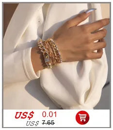 New Beach Barefoot Sandal Jewelry Elegant Bride Sexy Women's Fashion Charm Layer Chain Link Crystal Beads Foot Anklet Bracelet
