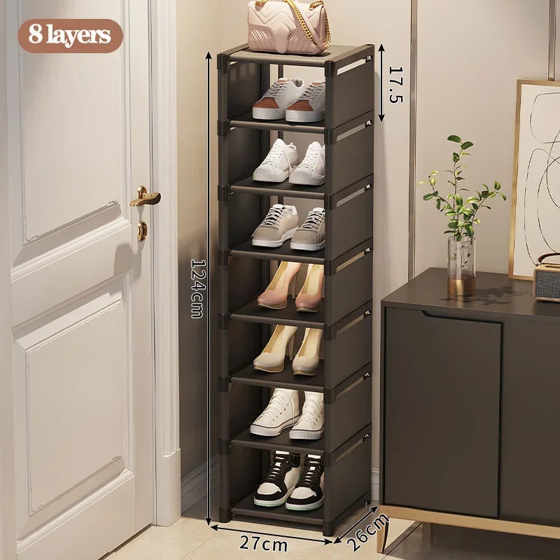 Shoes Rack Organizer Stackable Shoe Cabinet Space Saving Shoes Storage Rack Multi-layer Adjustable Shoe Cabinet Home Storage
