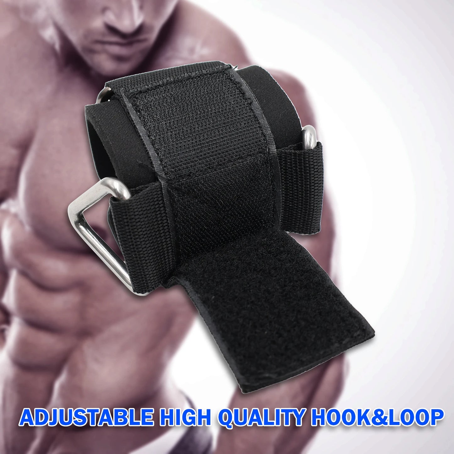 Adjustable Wrist Cuffs Neoprene Padded Straps for Cable Machines Resistant Band Strength Training Fitness Equipment