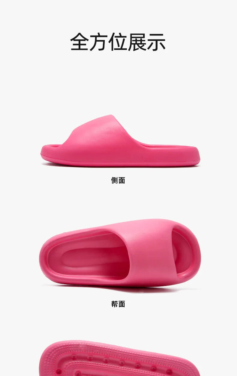 Women's Slippers Fashion Light EVA Soft Home Sole Slipper Bathroom Anti-Slip Casual Indoor Slipper Beach Sandal Flip-Flops