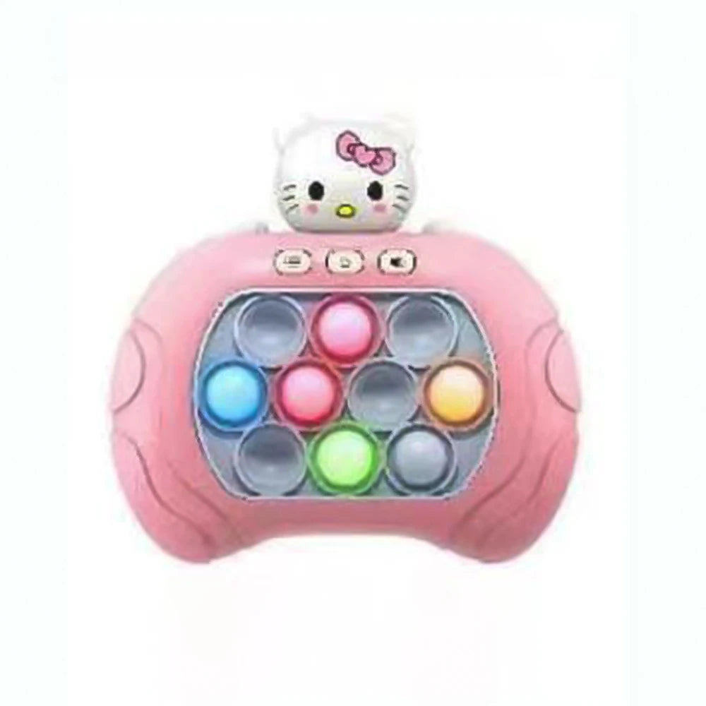 New Quick Push Game Pop Up Fidget Bubble Electronic Pop it Pro Game Light AntiStress Toys For Adult Kids Gift With Box