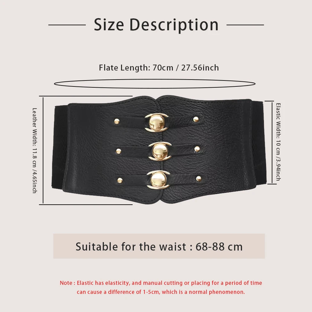 Elastic Wide Corset Belts For Women Waist Plus Size Belt Female Dress Waistband Big Stretch Cummerbunds Clothes Accessory