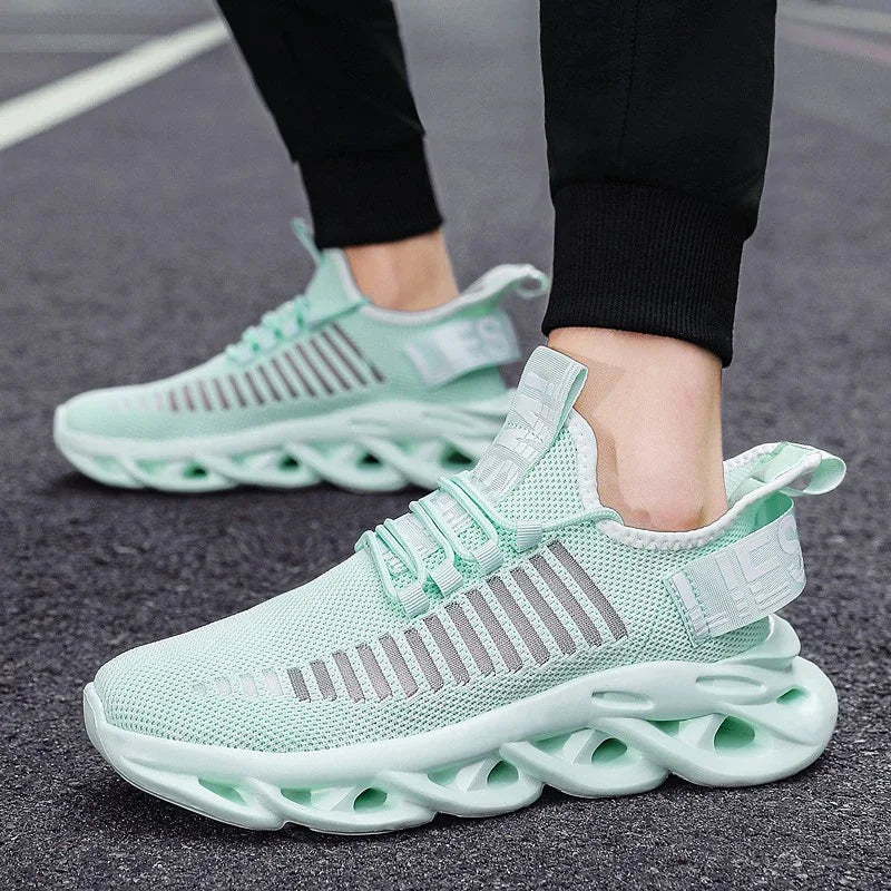 MAEDEF Men Shoes Comfortable Casual Sneakers Breathable Platform Running Shoes Man Mesh Tenis Sport Shoes Waling Tenis Masculino