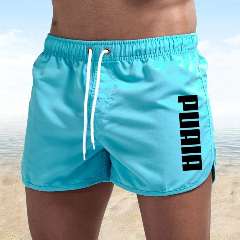 New Hot Summer Swim Trunks Sport Gym Running Breathable Shorts Male Beachwear Beach Shorts Quick Dry Mens Siwmwear Board Briefs