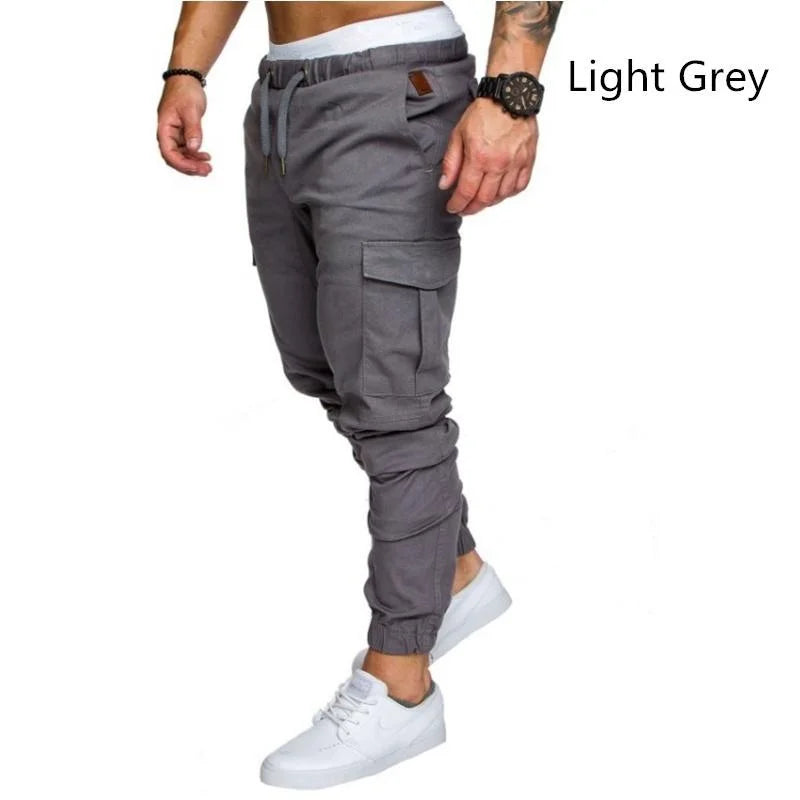 Men's overalls Fitness Training Sports Pants Jogger Men's Fashion Casual Feet Sports Pants Bottoms Sportswear