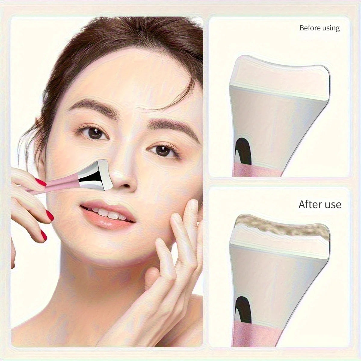 Stainless steel blackhead removal tool - No electricity, no fragrance. Facial cleaning tool - For deep pore cleansing.
