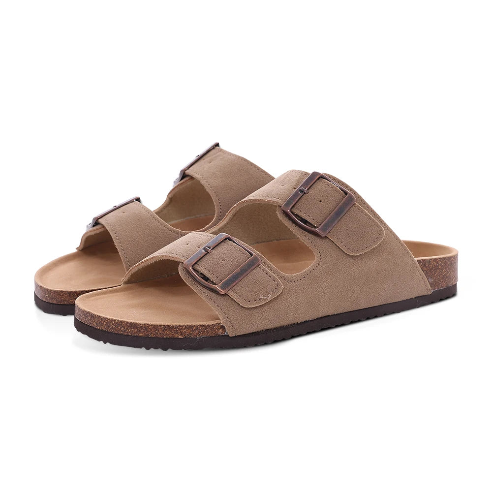 Litfun Fashion Clogs Sandals For Men Woen Summer Cork Footbed Outdoor Beach Slippers Orthopetic Mules Sandal With Arch Support