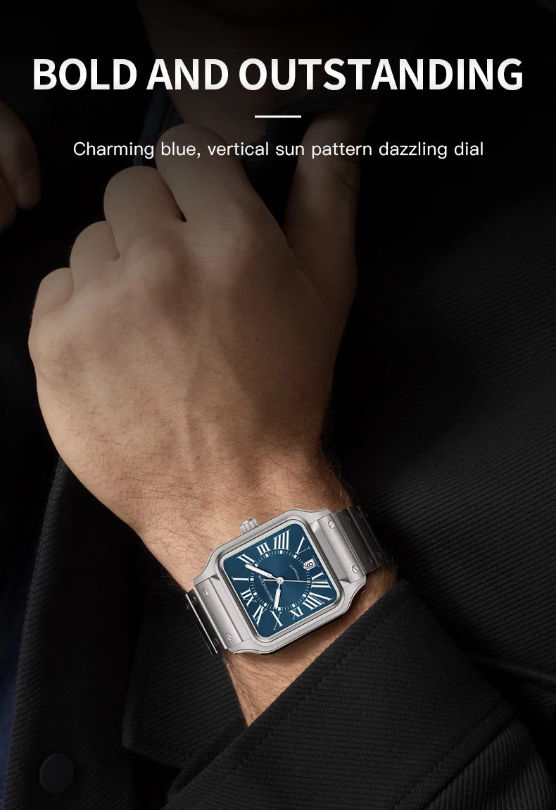 2024 New High Quality Specht & Söhne Watch Miyota Automatic Mechanical Watches Wine Red Sapphire Stainless Steel Watch For Men