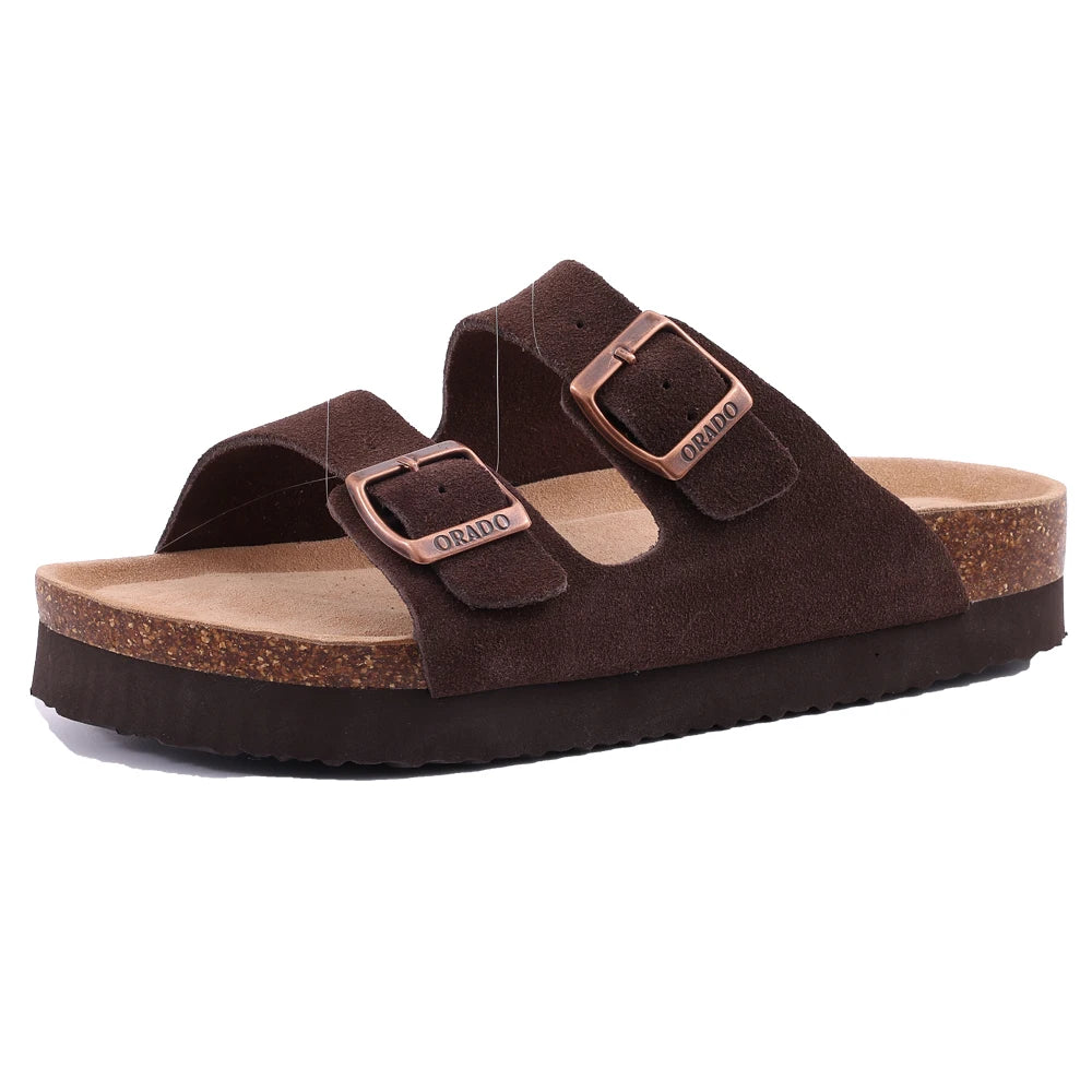 Litfun Fashion Clogs Sandals For Men Woen Summer Cork Footbed Outdoor Beach Slippers Orthopetic Mules Sandal With Arch Support