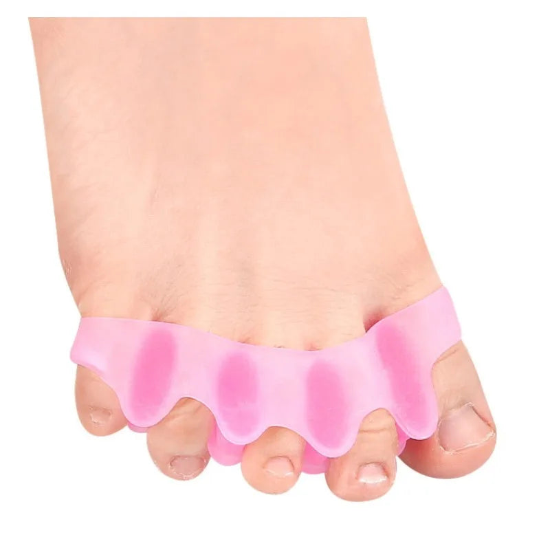 1Pairs Toe Separators Thumb Valgus Bunion Adjuster Gel Splitter Hammer Corrector Protector Foot Pain Relief Silicone Straighten