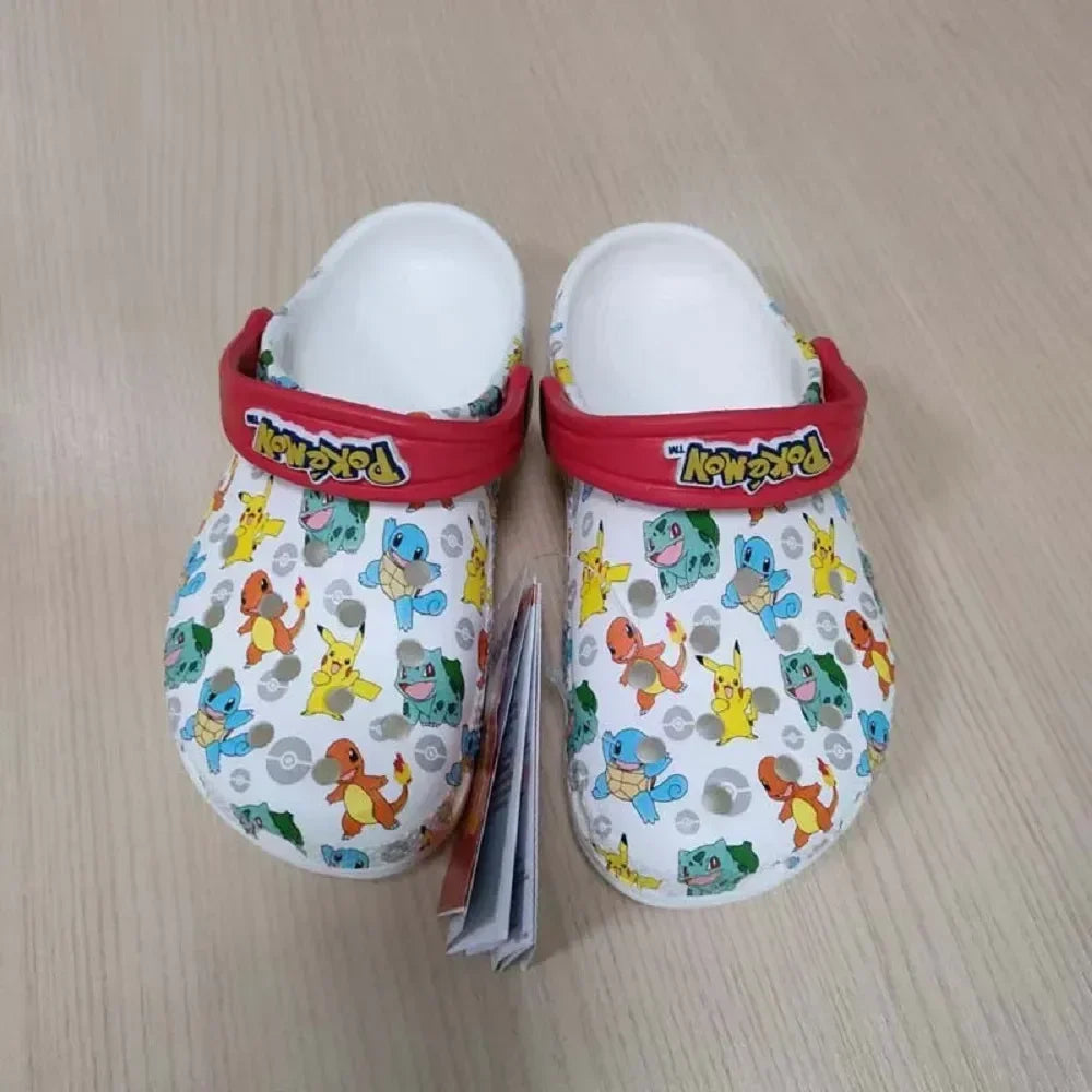 Hole Cartoon Anime Sandal Boys Slippers Eva Soft Sole Outer Sandals Home Anti Slip Toe Caps Beach Shoes Summer Slippers Children