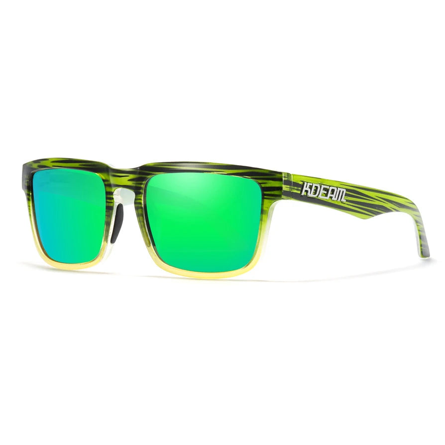 KDEAM Brand Hot Selling Square Polarized Men Sunglasses Brief And Fashion Design Leisure Women Shades Fishing Driving Glasses