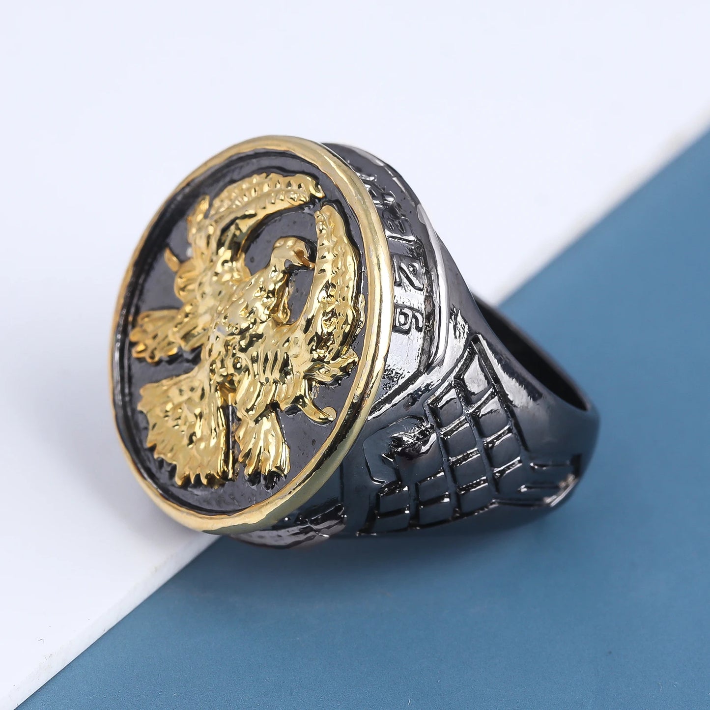 Movie Vintage Atreide Ring Dunes Atreide Eagle Family Badge Ring Cosplay Props Fans Gift Personalized For Men's Accessories