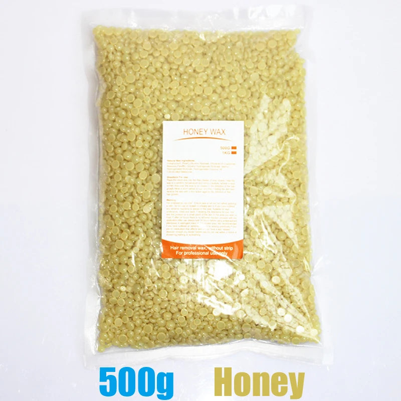 Hard Wax Beads Wax Beans for Hair Removal Sensitive Skin with Strawberries FormulaPerfect for Full Body Facial Brazilian Bikini