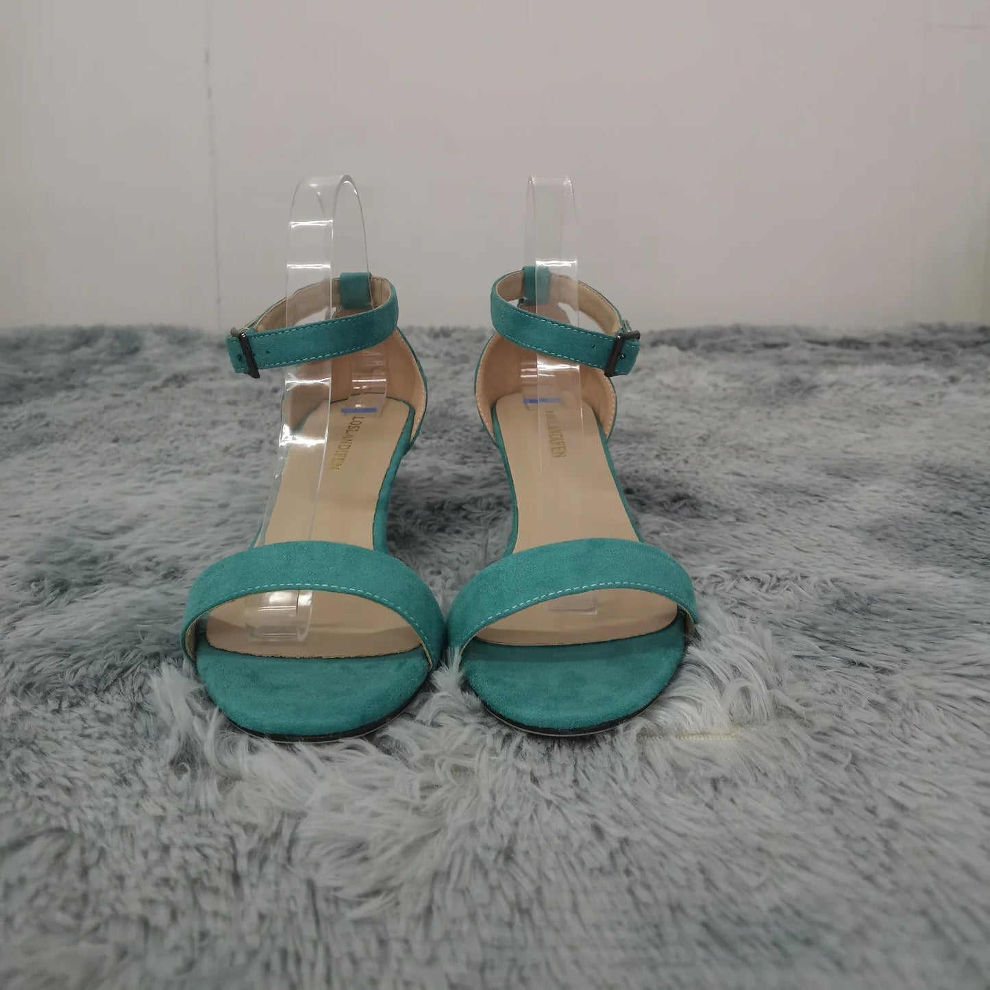 LOSLANDIFEN Summer Low Heels Ankle Strap Sandal Open Toes Sexy High Wedding Party Shoes Plus Size Women Sandals 105-2VE