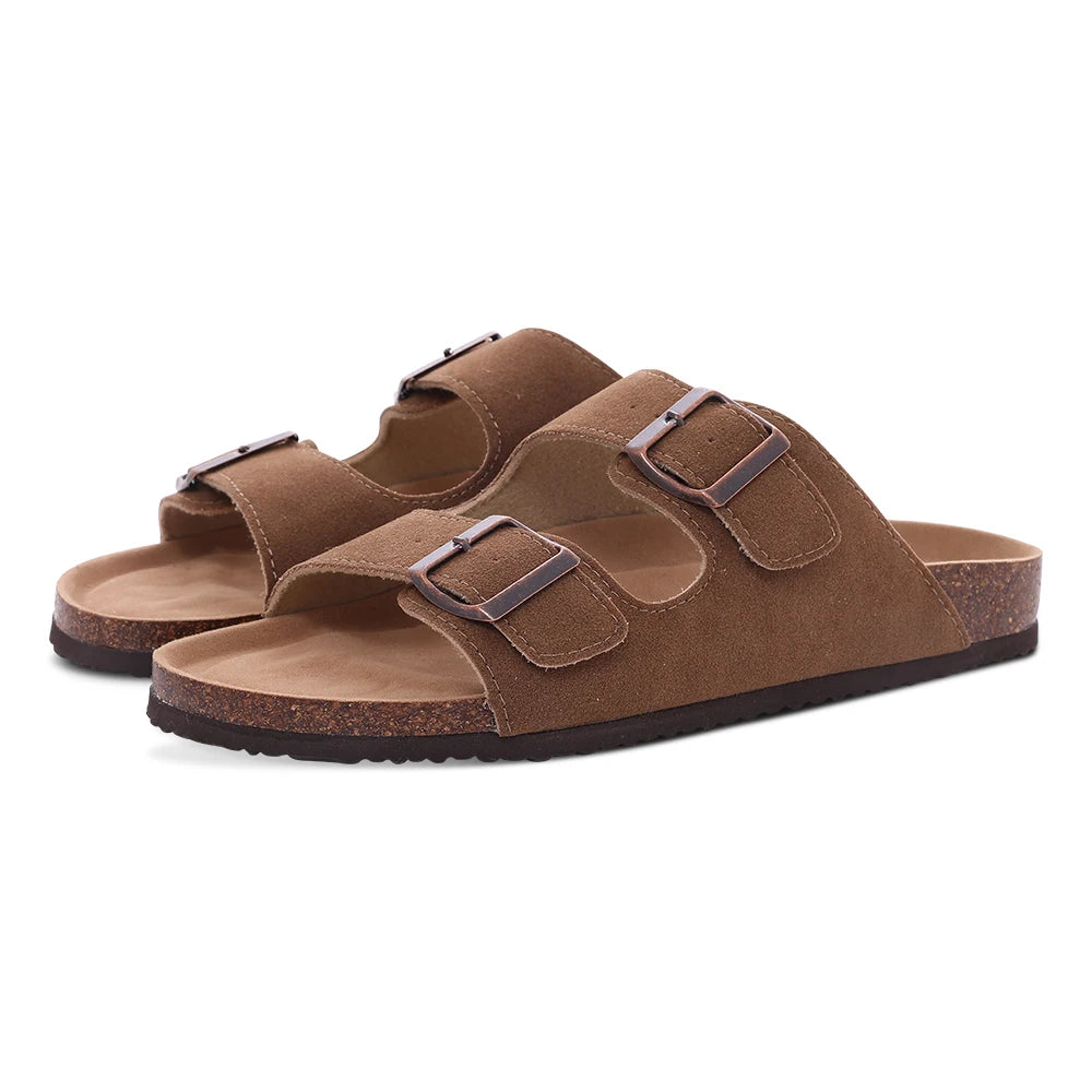 Litfun Fashion Clogs Sandals For Men Woen Summer Cork Footbed Outdoor Beach Slippers Orthopetic Mules Sandal With Arch Support