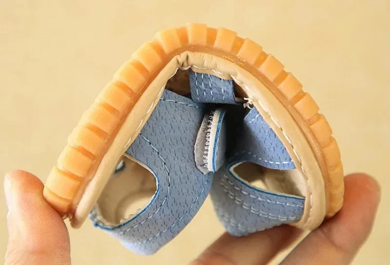 New Baby Shoes First Shoes Newborn Boy Girl First Walkers Indoor Non-slip Baby Sandals Rubber Sole Summer Beach Infant Sandal