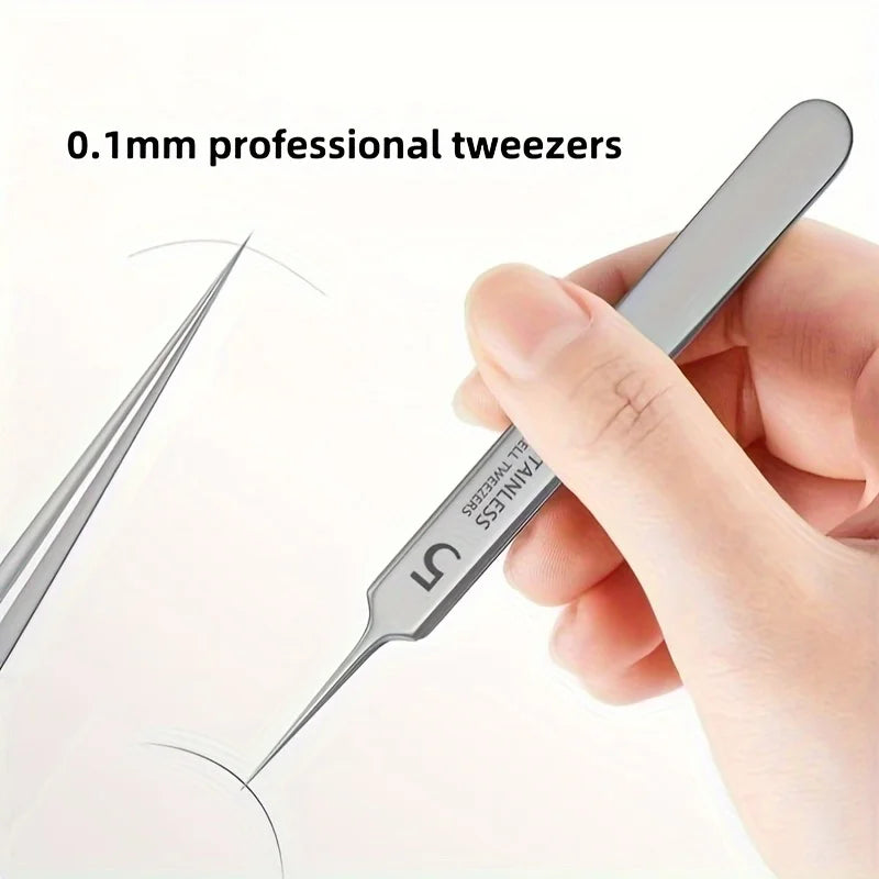 Fine Tip Stainless Steel Acne Clip, Acne Removal Tweezers, Facial Blackhead Extraction Facial Cleansing Skin Care Tools