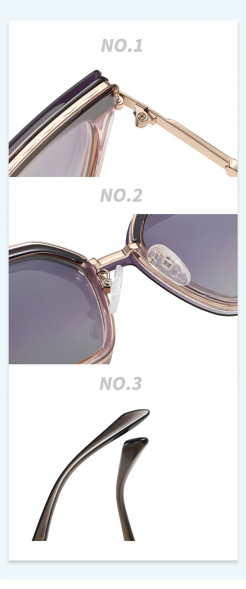Ralferty Designer Polarized Sunglasses Women 2 In 1 Clips On Glasses Female Spectacles Frame Cat Eye Glasses 0 Diopter Eyewear