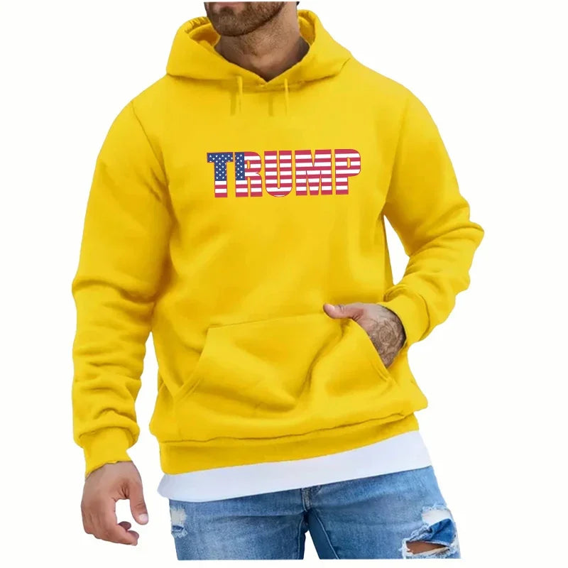 Trump 2024 Theme Hoody Hooded Shirt Sweatshirts for Men Men's Hoodies New & Graphic Essentials Hoodie Sweatshirt