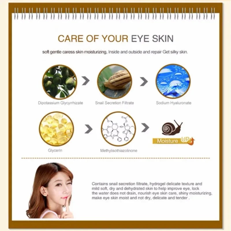 Snail Face Cream 24K Gold Snail Serum Improve Dry Rough Skin Anti-Wrinkle Whitening Moisturizing Facial Essence Skin Care