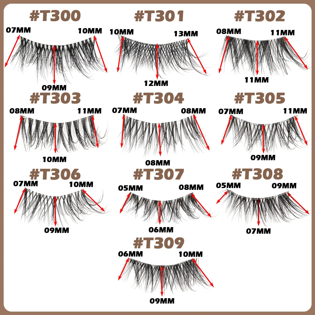 MEISHENJIE New 10 Pairs Half Lashes Natural Long 3d Mink False Eyelashes Reusable Fluffy Faux Cils Extension Makeup Tools Lashes