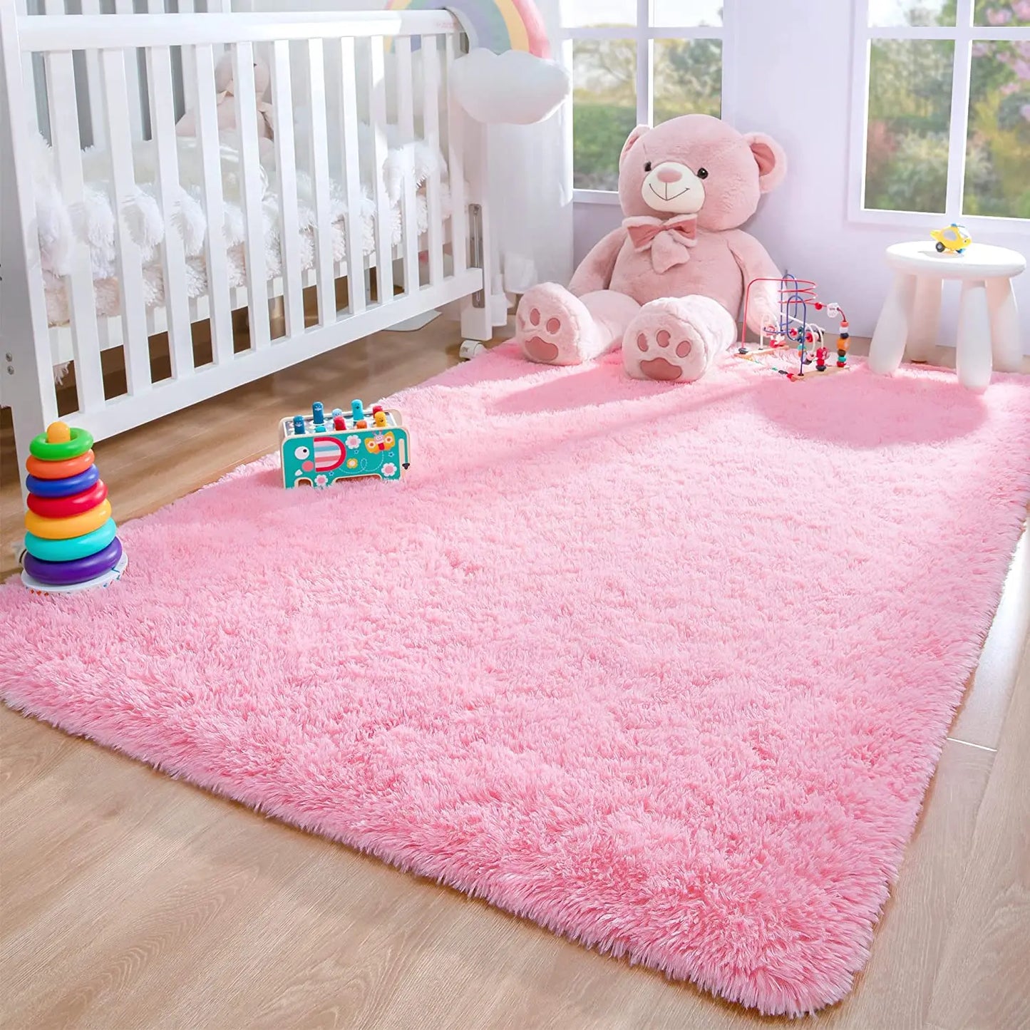 Plush Carpets Fluffy Ultra Soft Indoor Modern Area Rugs Living Room Play Mats For Children Bedroom Home Decor Nursery Rug