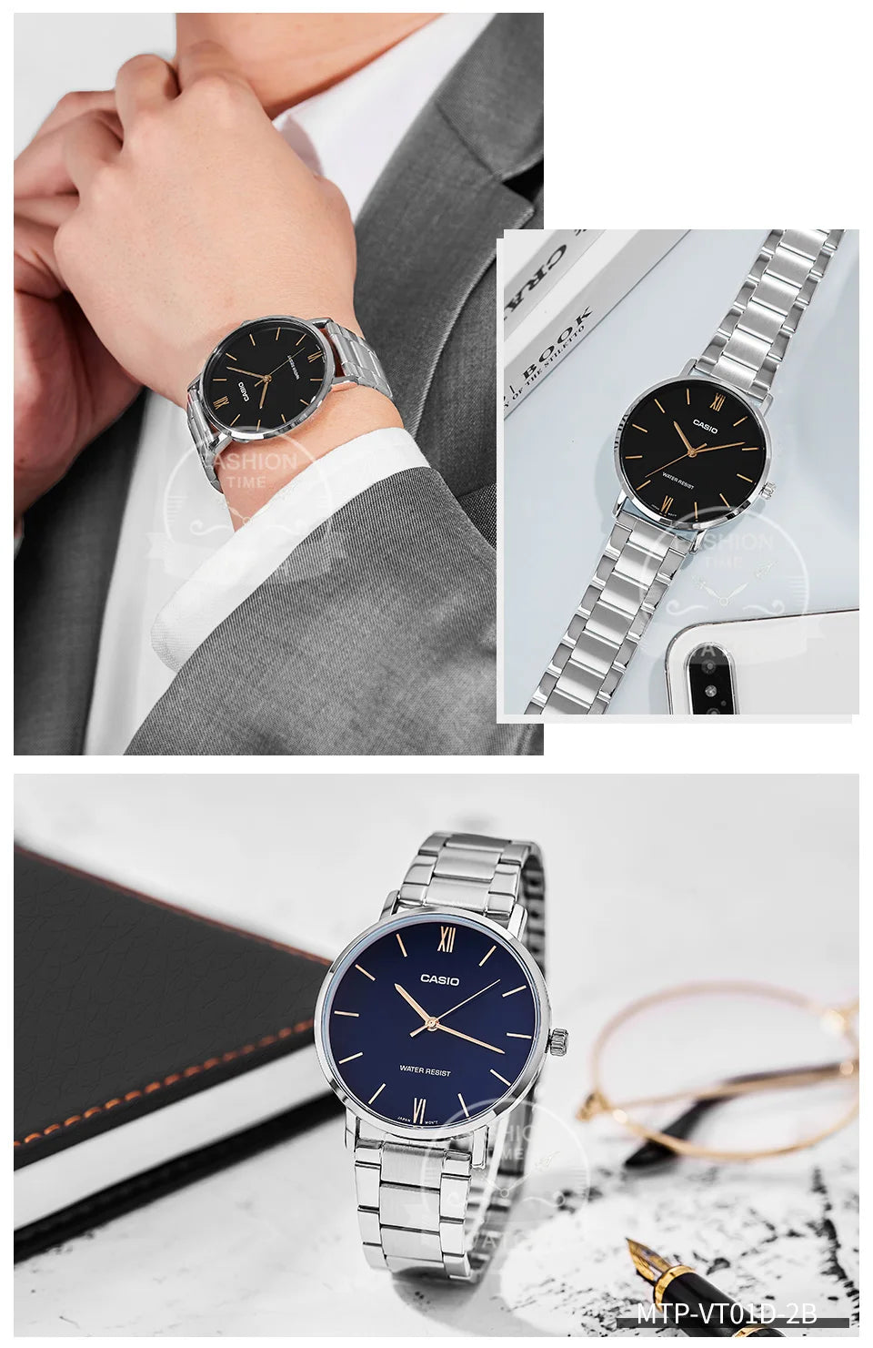 Casio watch for men simple fashionable Waterproof Quartz Watch reloj casio hombre free shipping MTP-VT01 series