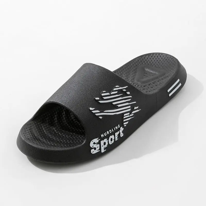 New Trend Men's Slippers Home indoor anti slip soft sole pvc slippers Summer sports style Outdoor Casual Beach Flip Flops Sandal