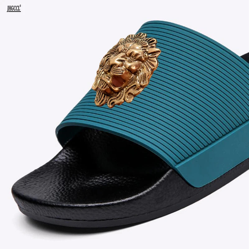 NEW Brand men's slipper casual black and white sh es men's designer slipper sandal soft soles women