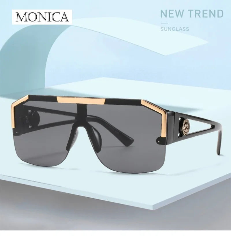 Luxury Oversized Men Sunglasses Brand Designer Sun Glasses For Women Fashion Gradient Square Shades