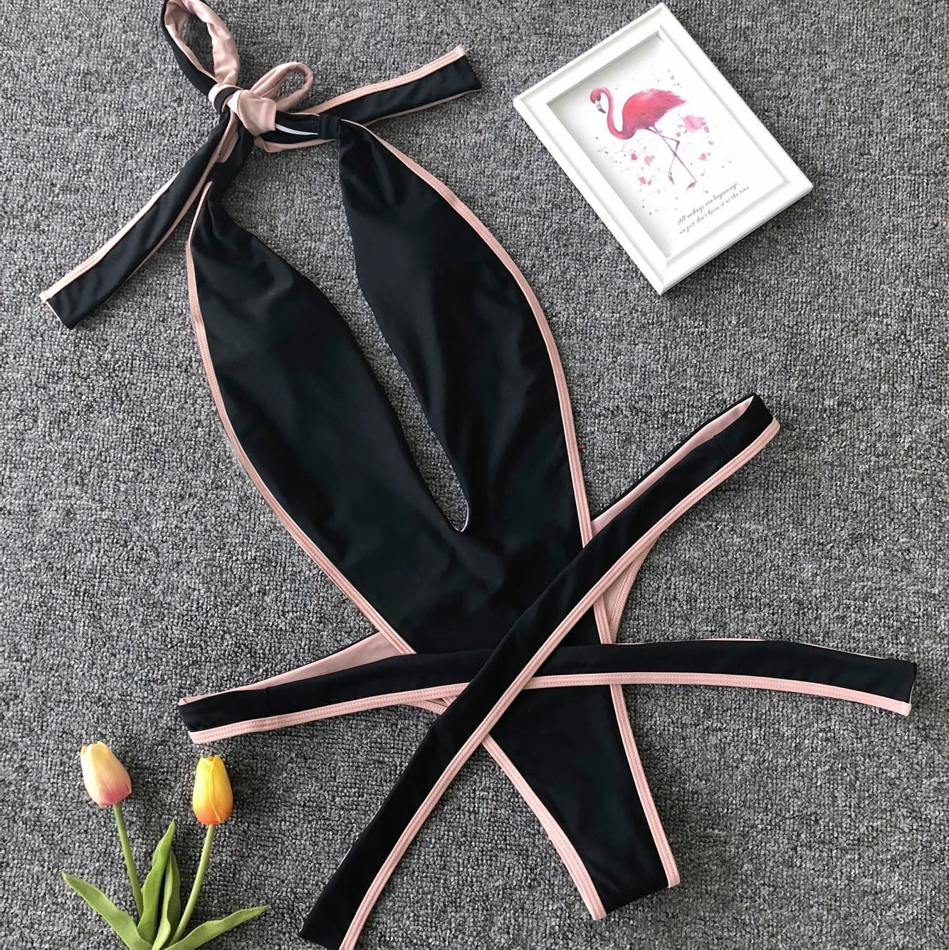 SINGREINY Fashion Halter Sexy Bikini Rompers Female Lace Up Bodycon Playsuits Women Vacation Style Beach Leopard Swimsuits