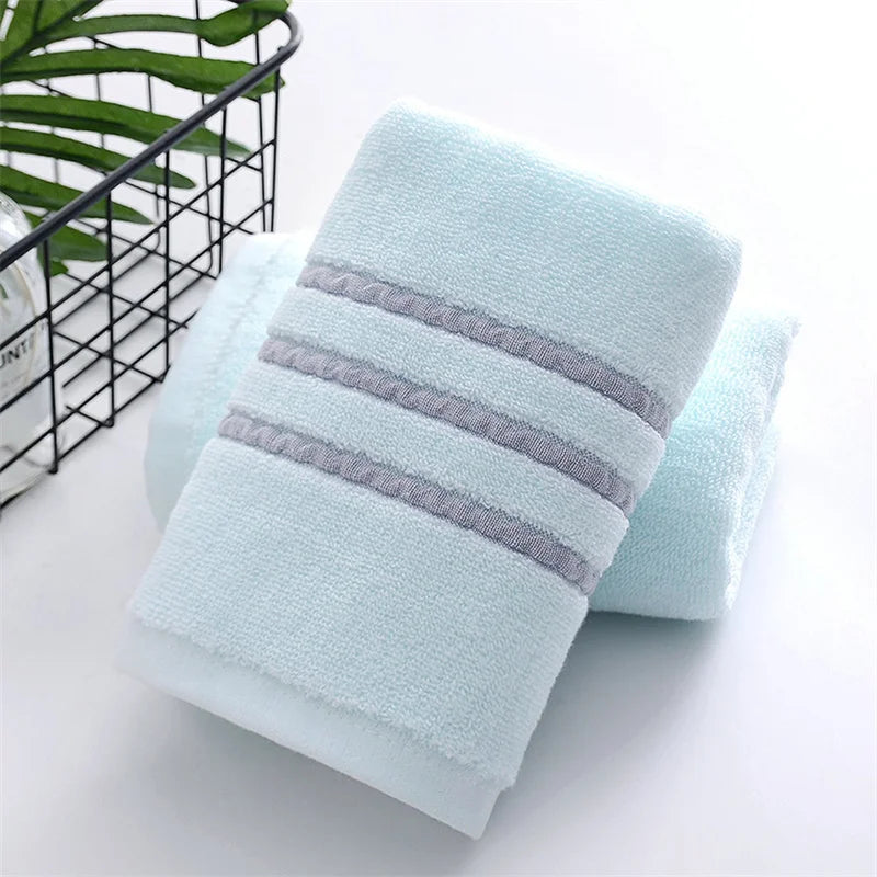 Cotton Adult 100% Cotton Thick Bath Towel, Solid Color Bath Towel, Soft, Affinity Bathroom Facial Towel, Adult Home Hotel Facial