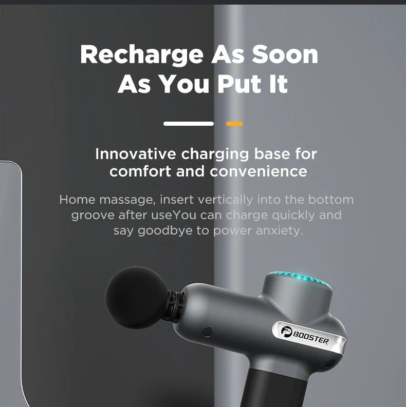 Booster - Mini Electric Neck Massager Gun, Smart Hit Fascia for Body Relaxation, Fitness, Muscle Pain Relief
