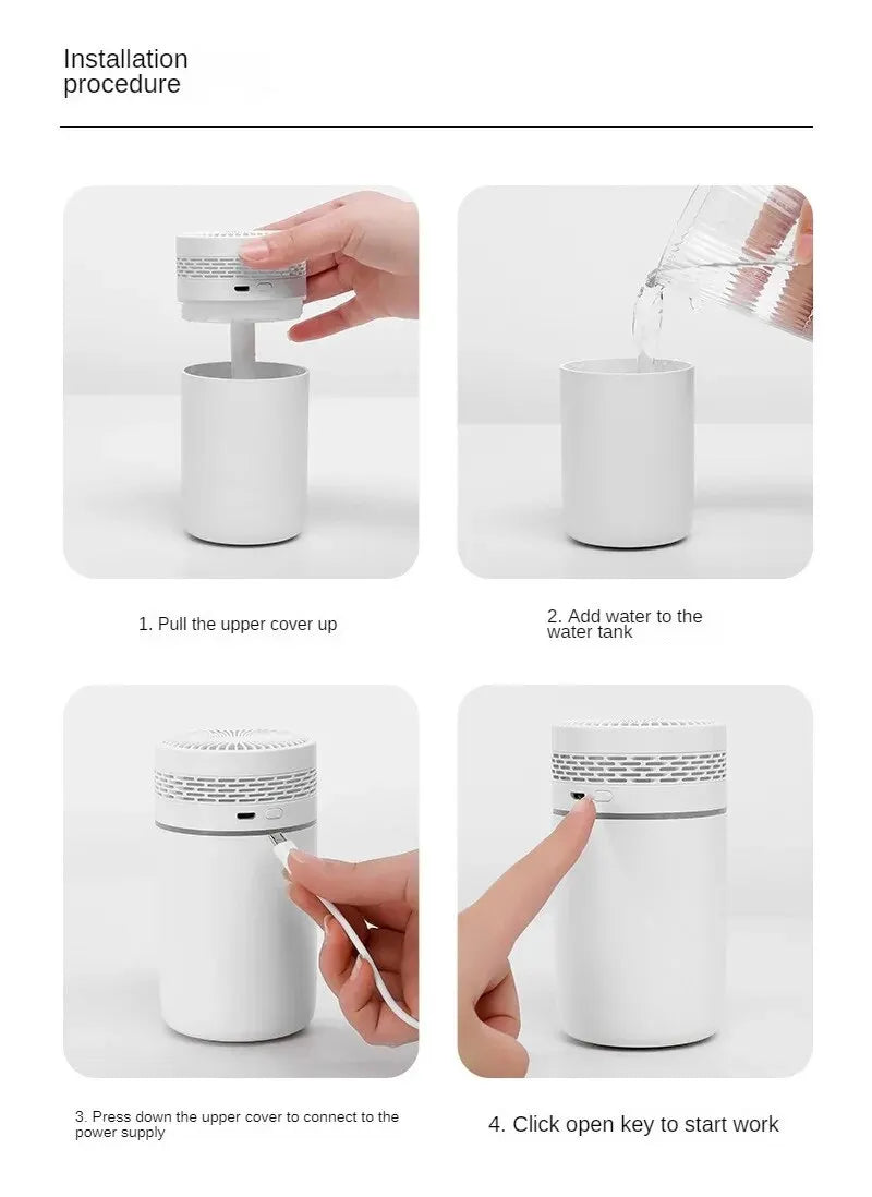 Car Humidifier Mini Seven-Color Aroma Humidifier Car Air Purifier Small Atomizer Household Bedroom Water Supply