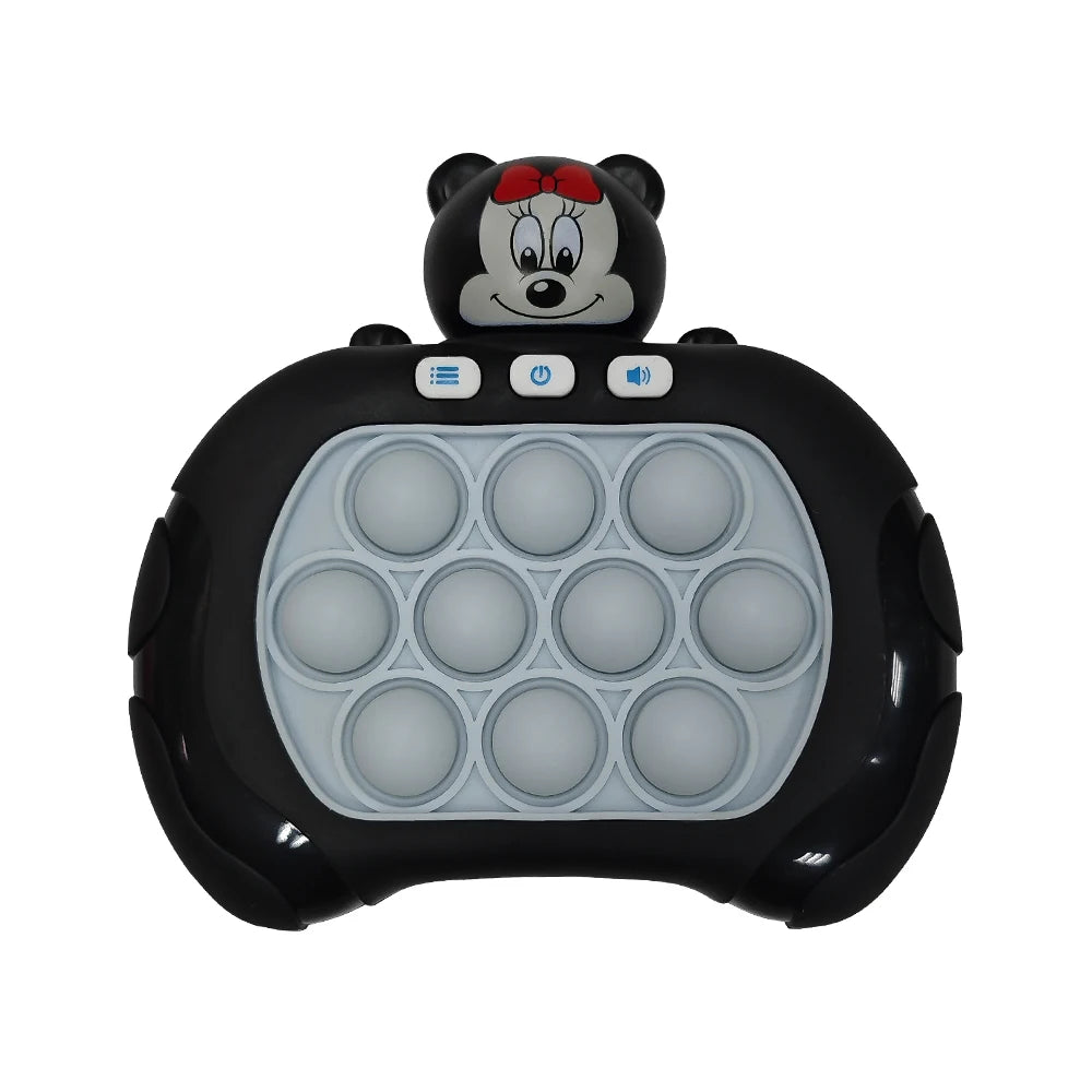 New Sanrio Stitch Quick Push Bubbles Game Machine for Kids Fun Whac-A-Mole Squeezer Anti Stress Sensory Fidget Toy New Gifts