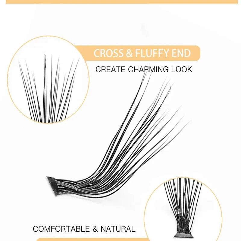 New 20D L Curl Cluster Eyelash Extensions Natural Mink Lashes 1 Box/60 Bundles Individual Eyelash Makeup Tools Cilias Volume