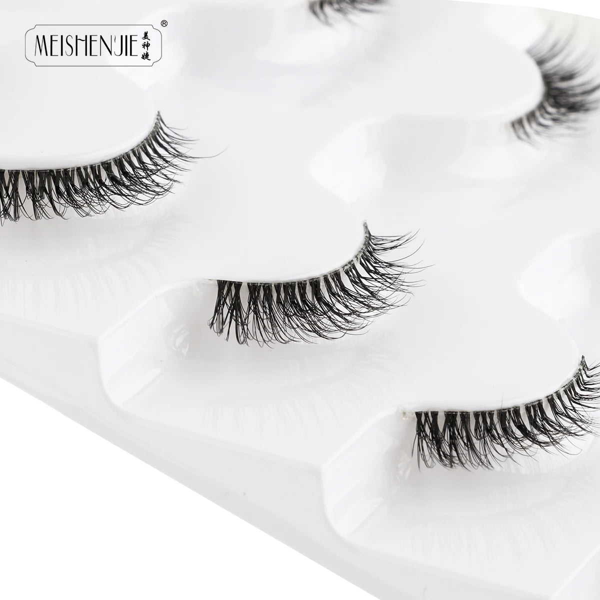Hot Sale 3/5/6 Pairs 3D Mink Lashes Natural Long Cat Half Eyelashes Wispy Fluffy Manga Lashes Makeup Tools Faux Cils maquillaje