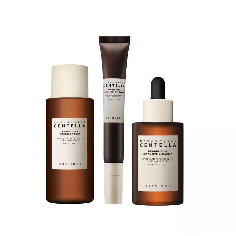 Korean Centella Probio-Cica Essence Toner Ampoule Facial Serum Face Cream and Bakuchiol Eye Cream Skincare Original Products Set