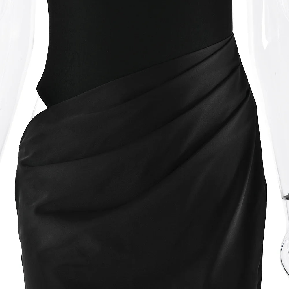 Mozision Women Sexy Party Club Evening Bodycon Sleeveless Long Dress Backless Soild Color Elegant Summer Dress